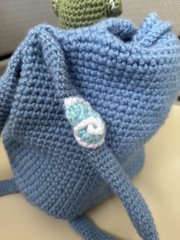 Handmade Crochet Beach Backpack - Image 3