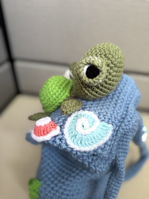 Handmade Crochet Beach Backpack - Image 2