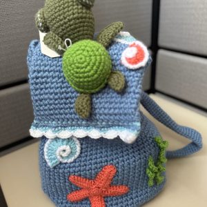 Handmade Crochet Beach Backpack